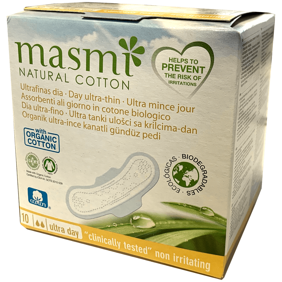 Serviettes hygiéniques anatomiques 100 coton jour Dr Theiss