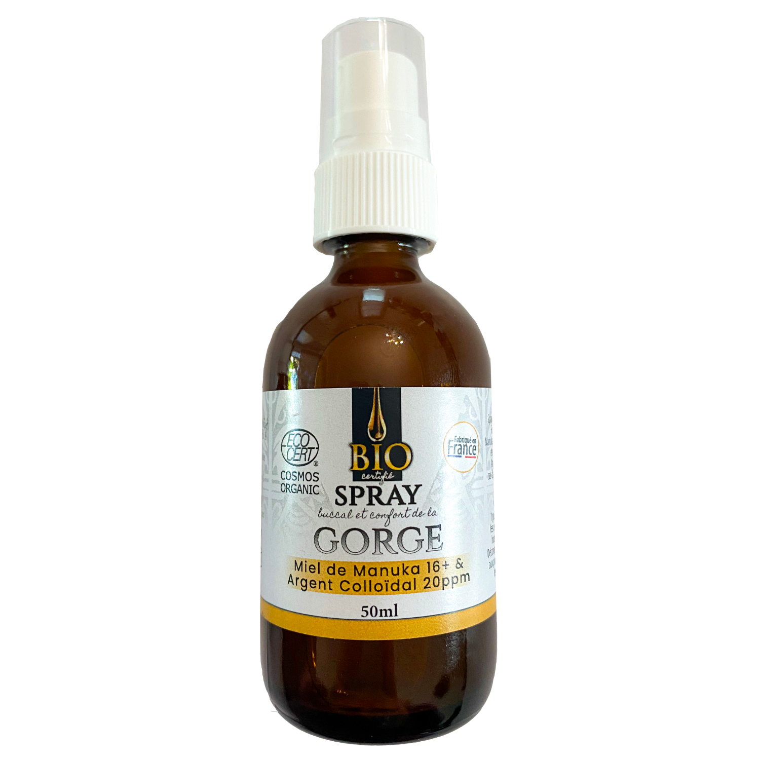 Spray buccal et confort de la Manuka Bio 16+, Noire