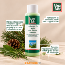 Allga San Lotion au Pin Alpin pour frictions cutanées 250ml