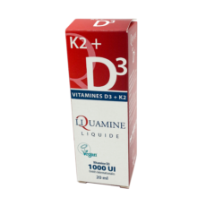 Liquamine D3 1000UI et K2 Vegan 20ml
